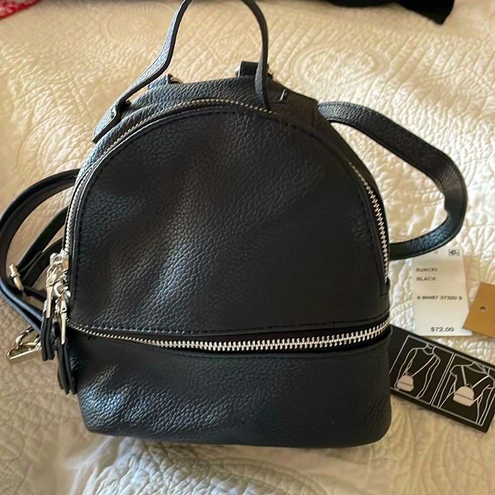 Steve Madden Jacki Convertible black small Backpack Bag